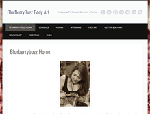 Tablet Screenshot of blurberrybuzz.com